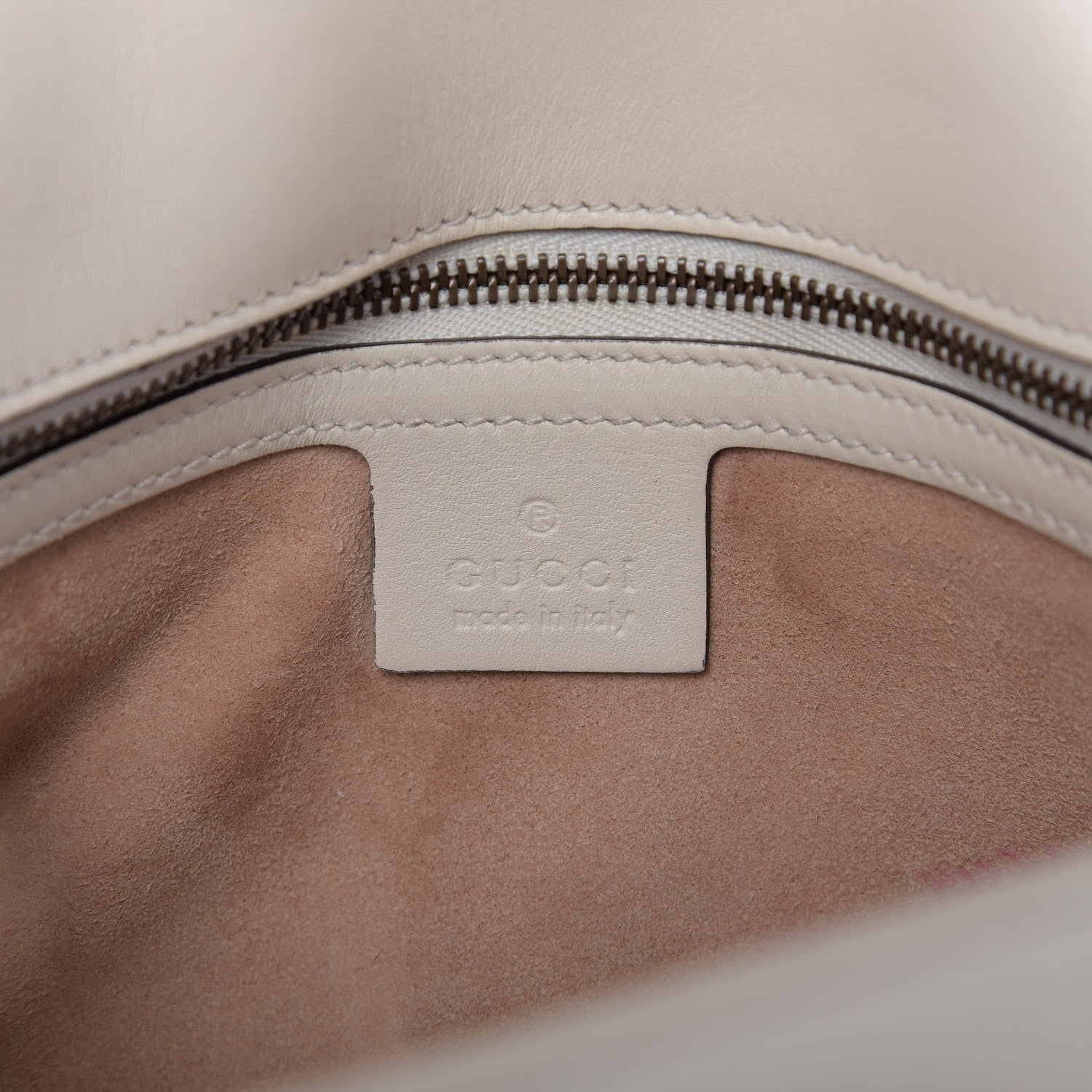 Gucci Calfskin Matelasse Small GG Marmont Shoulder Bag White 9 of 11