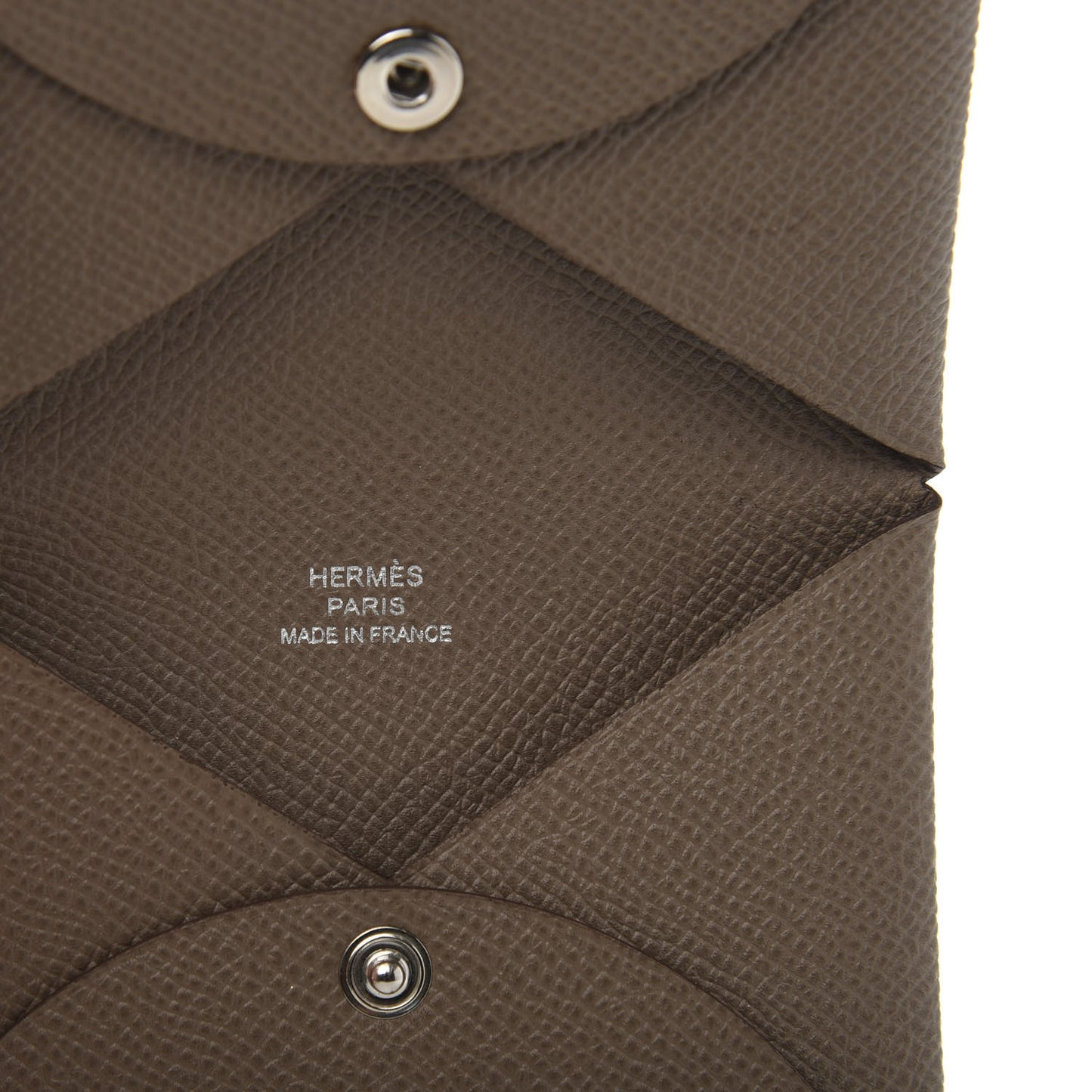 Epsom Calvi Card Case Etoupe