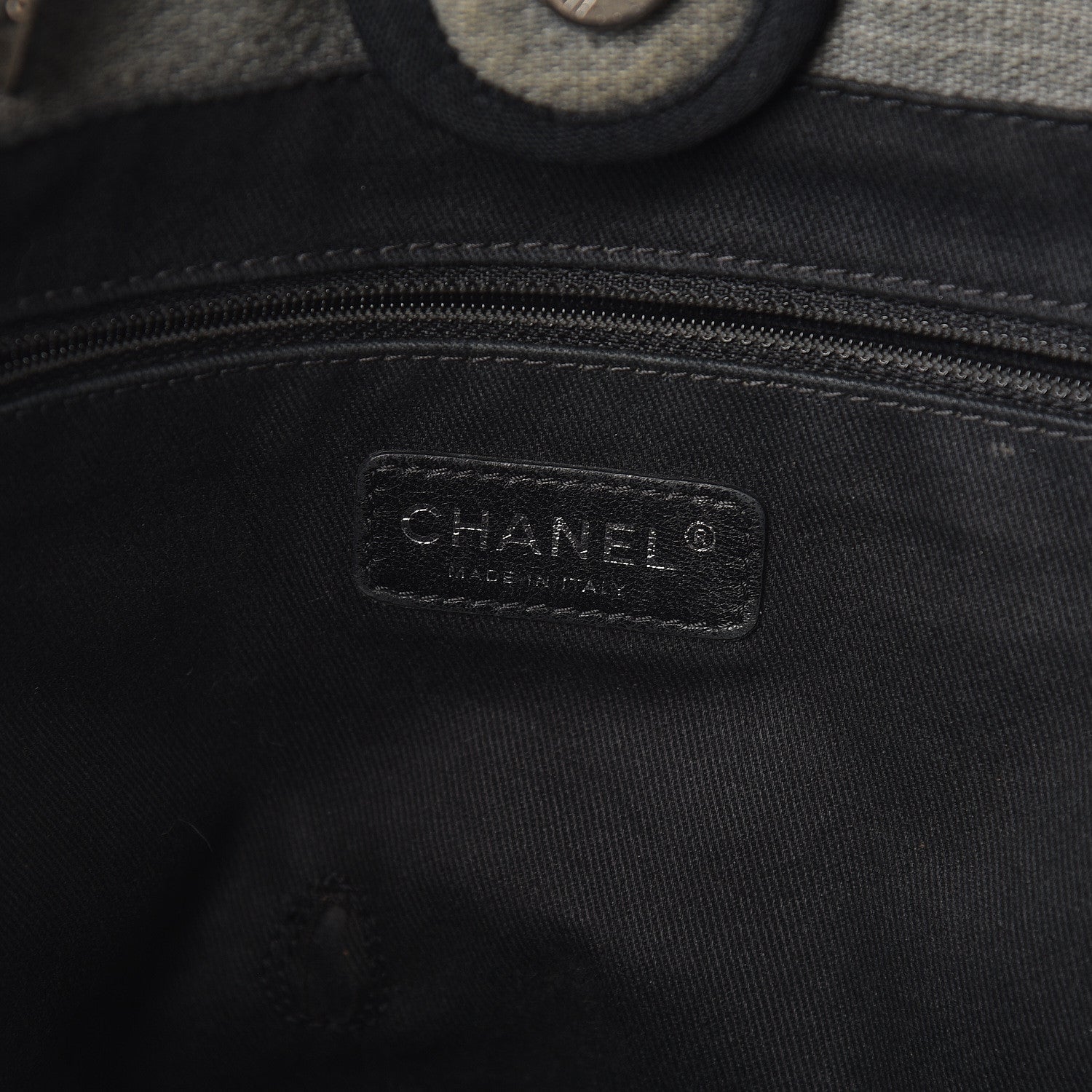 Chanel Canvas Small Deauville Tote Blue 6 of 16
