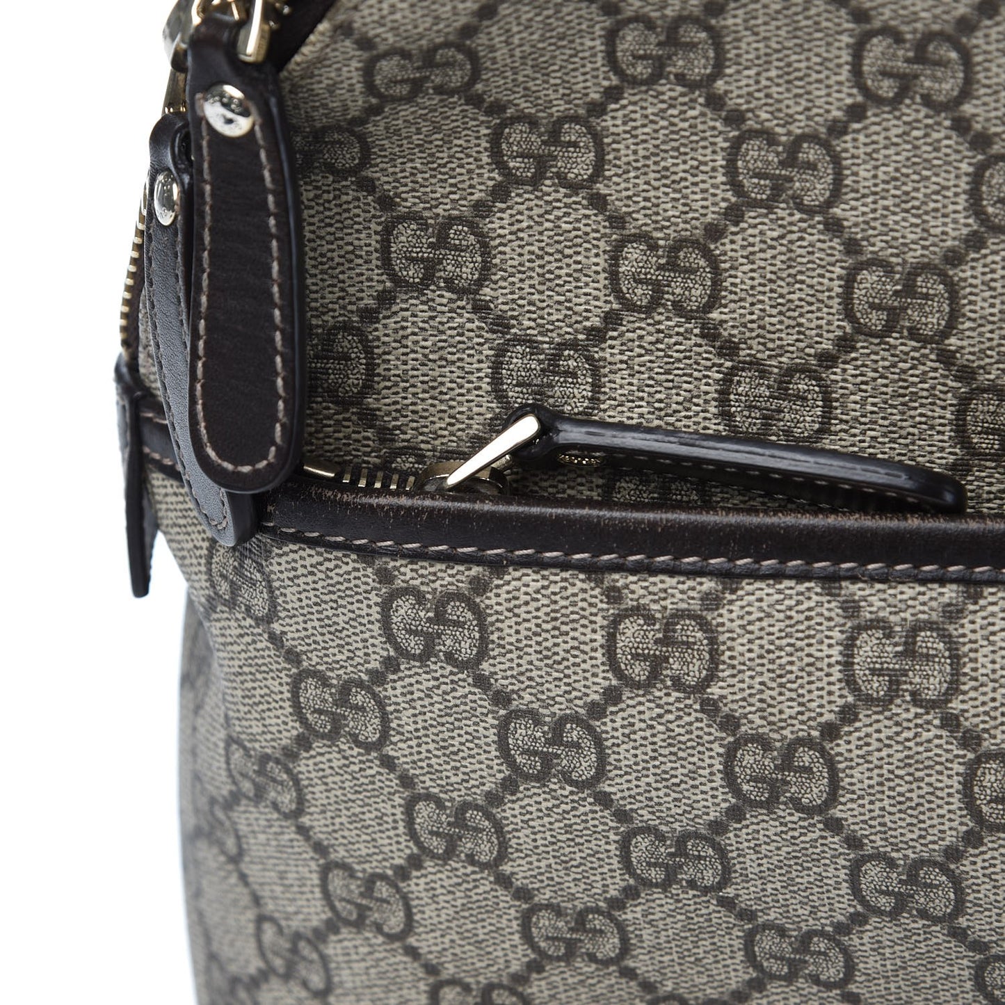 GG Supreme Monogram Medium Backpack Black