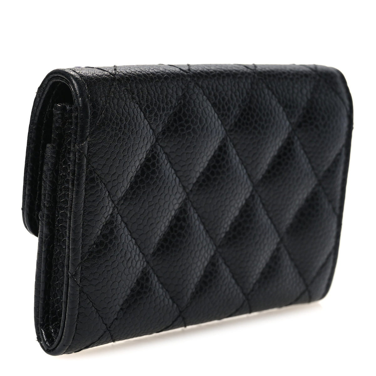 Chanel Caviar Quilted Flap Card Holder Black 3 of 12