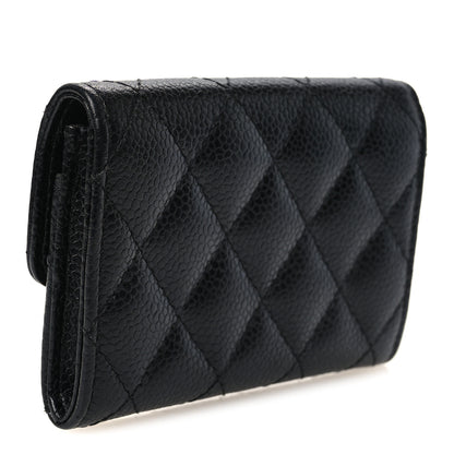 Chanel Caviar Quilted Flap Card Holder Black 3 of 12