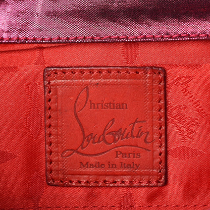 Christian Louboutin Metallic Nylon Aionoeud Bow Clutch Pink 6 of 9