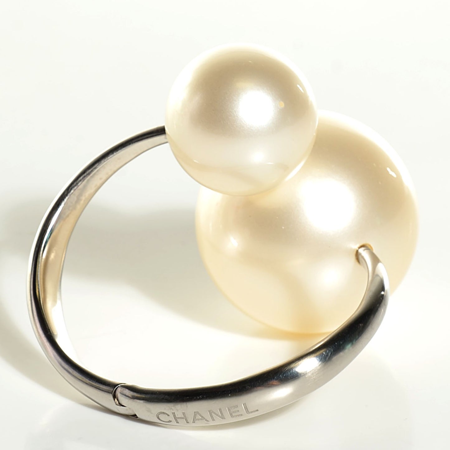 Double Pearl Cuff Silver