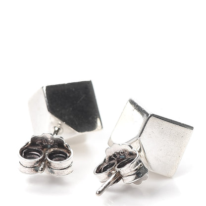 Tiffany Sterling Silver Cube Earrings 3 of 5