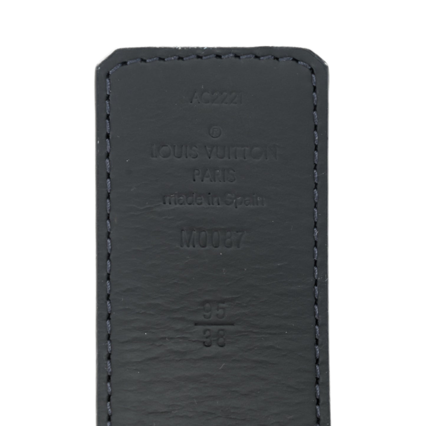 Damier Cobalt 40mm LV Initiales Belt 95 38