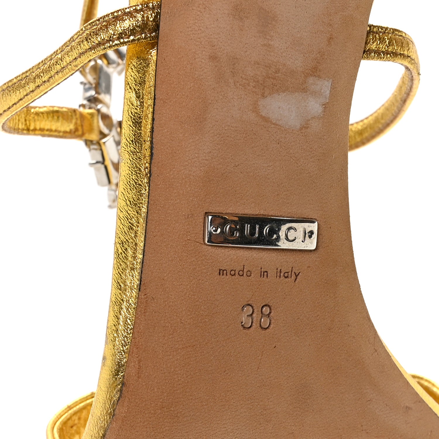 GUCCI ゴールド ミュール 35C Gucci Lady Horsebit Metallic Leather Sandals | Neiman Marcus