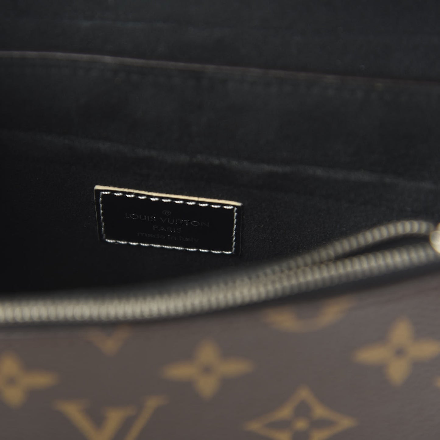 Calfskin Monogram Chain It Bag PM Black