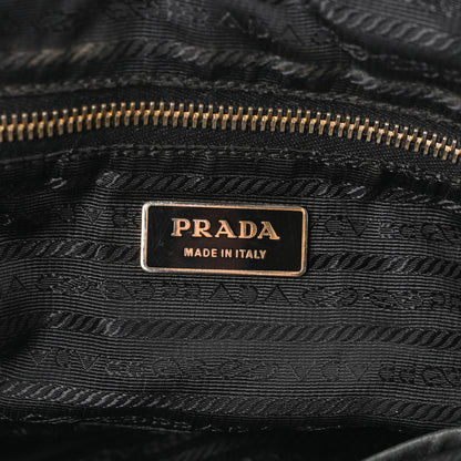 Prada Tessuto Nylon Chevron Catena Bag Black 6 of 10