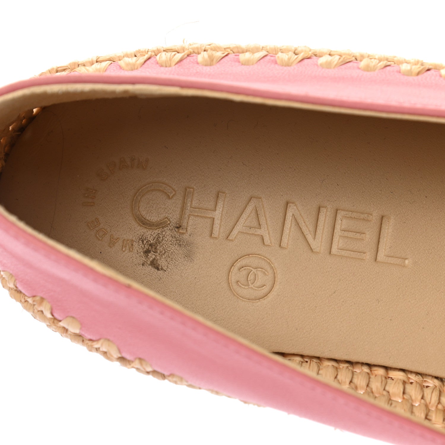 Chanel Lambskin Grosgrain CC Espadrilles 35 Pink 7 of 9