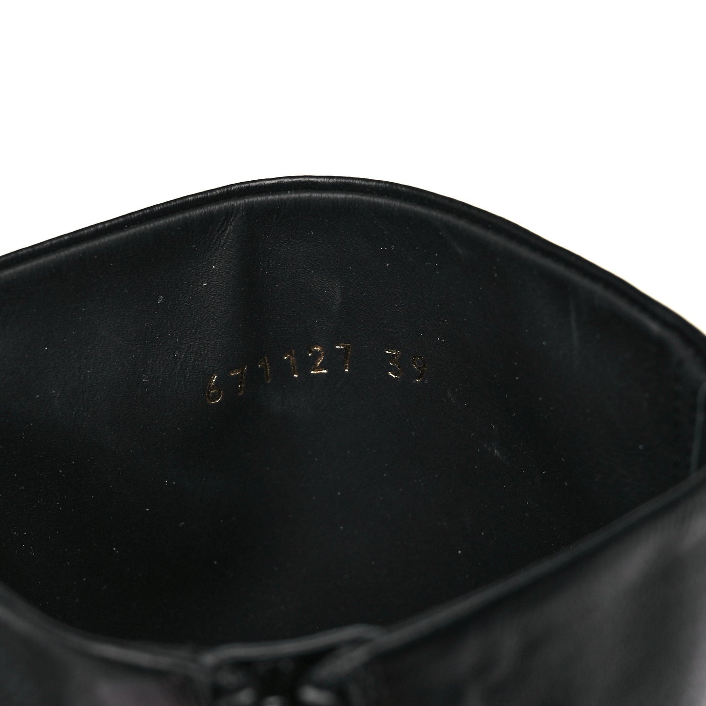 X VIBRAM Calfskin 80mm Toe Booties 39 Black
