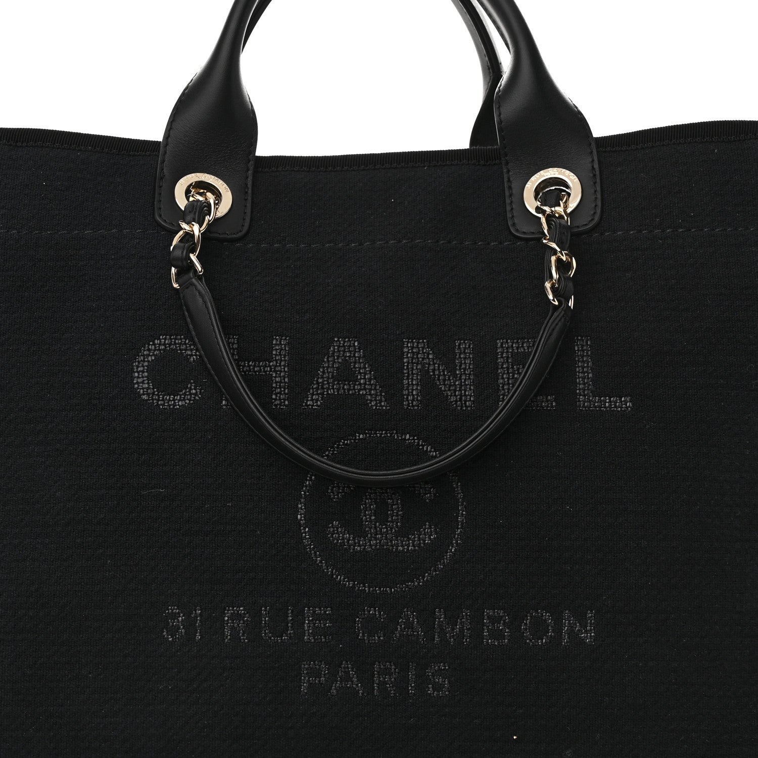 Chanel Mixed Fibers Medium Deauville Tote Black 9 of 11