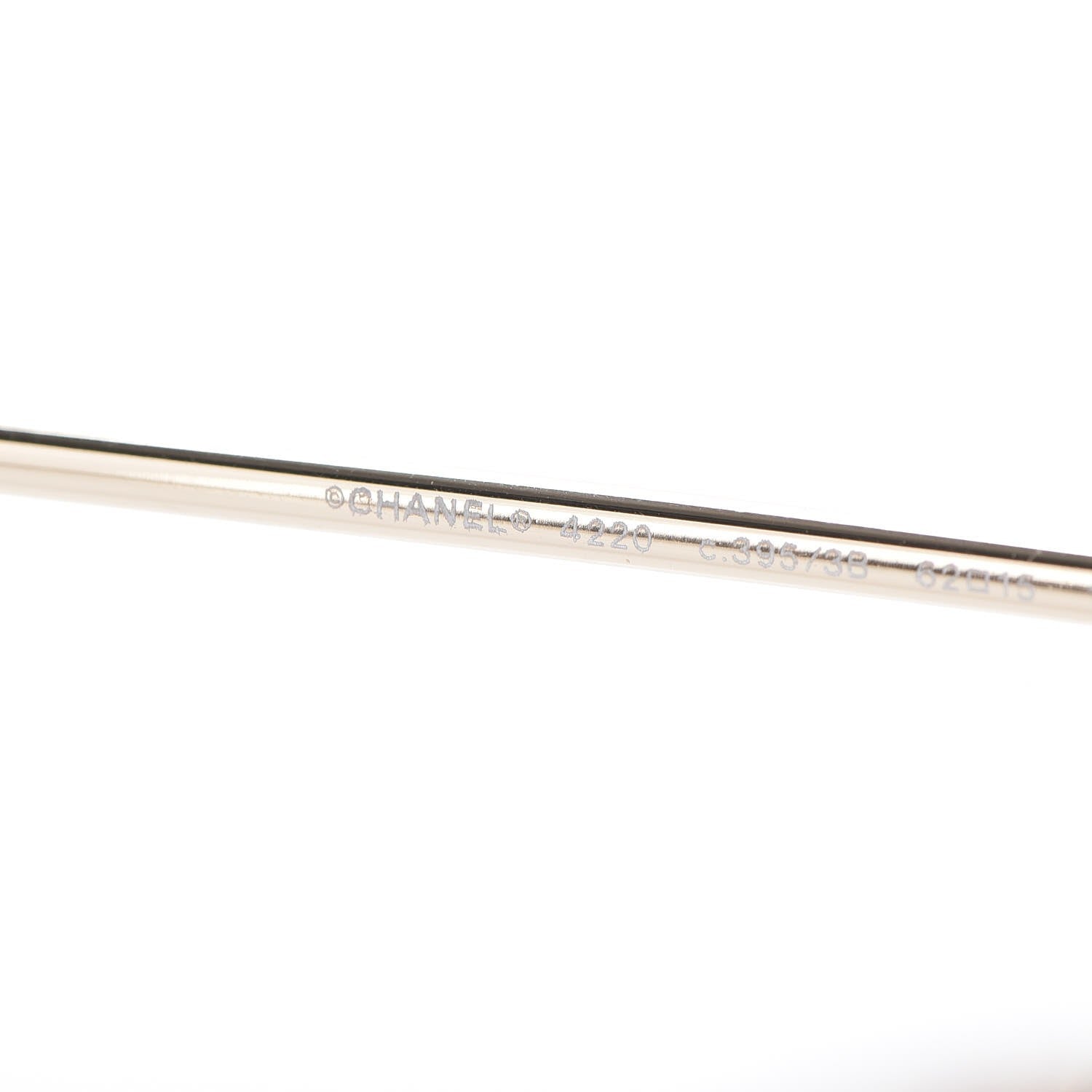 Chanel Metal Spring Round Sunglasses 4220 Gold Brown 6 of 8