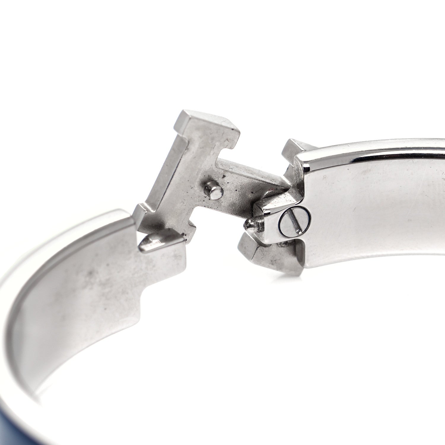 Hermes Enamel Narrow Clic Clac H Bracelet PM Indigo 5 of 6