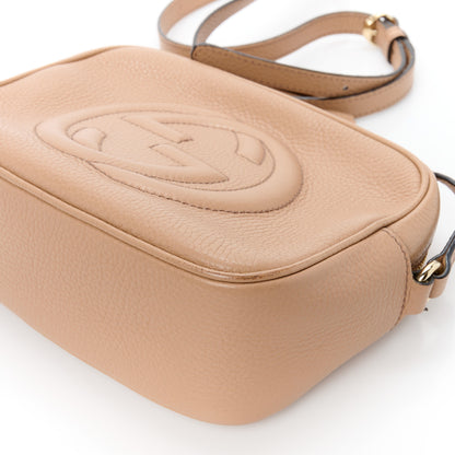 Gucci Pebbled Calfskin Small Soho Disco Bag Camelia 11 of 12