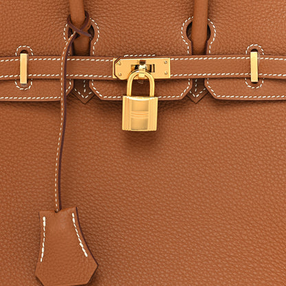Hermes Togo Birkin 25 Gold 8 of 13