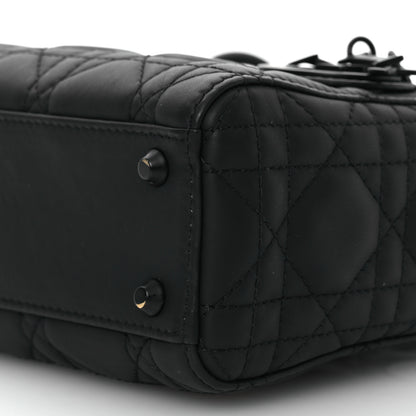 Christian Dior Ultra Matte Calfskin Cannage Mini Lady Dior Black 11 of 15