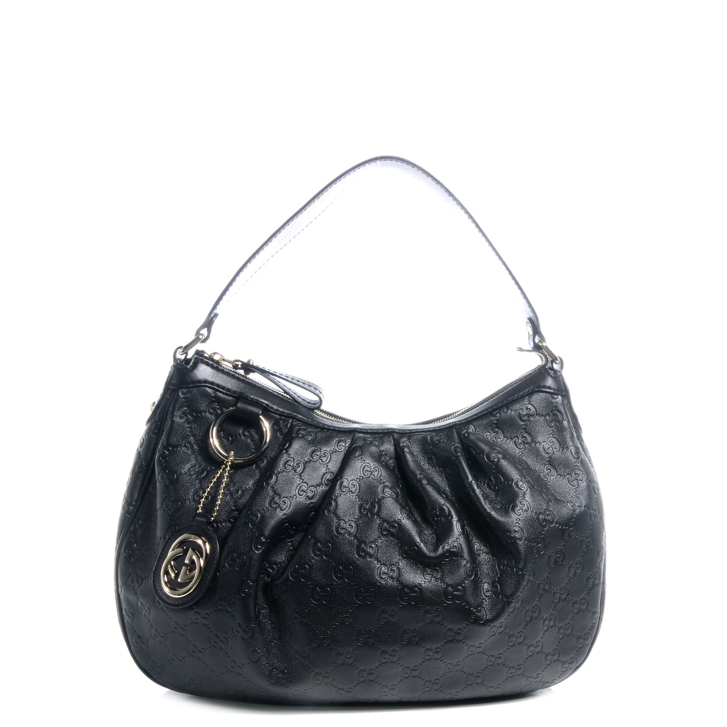 Guccissima Medium Sukey Hobo Black