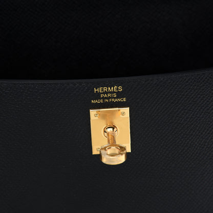 Hermes Epsom Kelly Sellier 25 Black 5 of 10