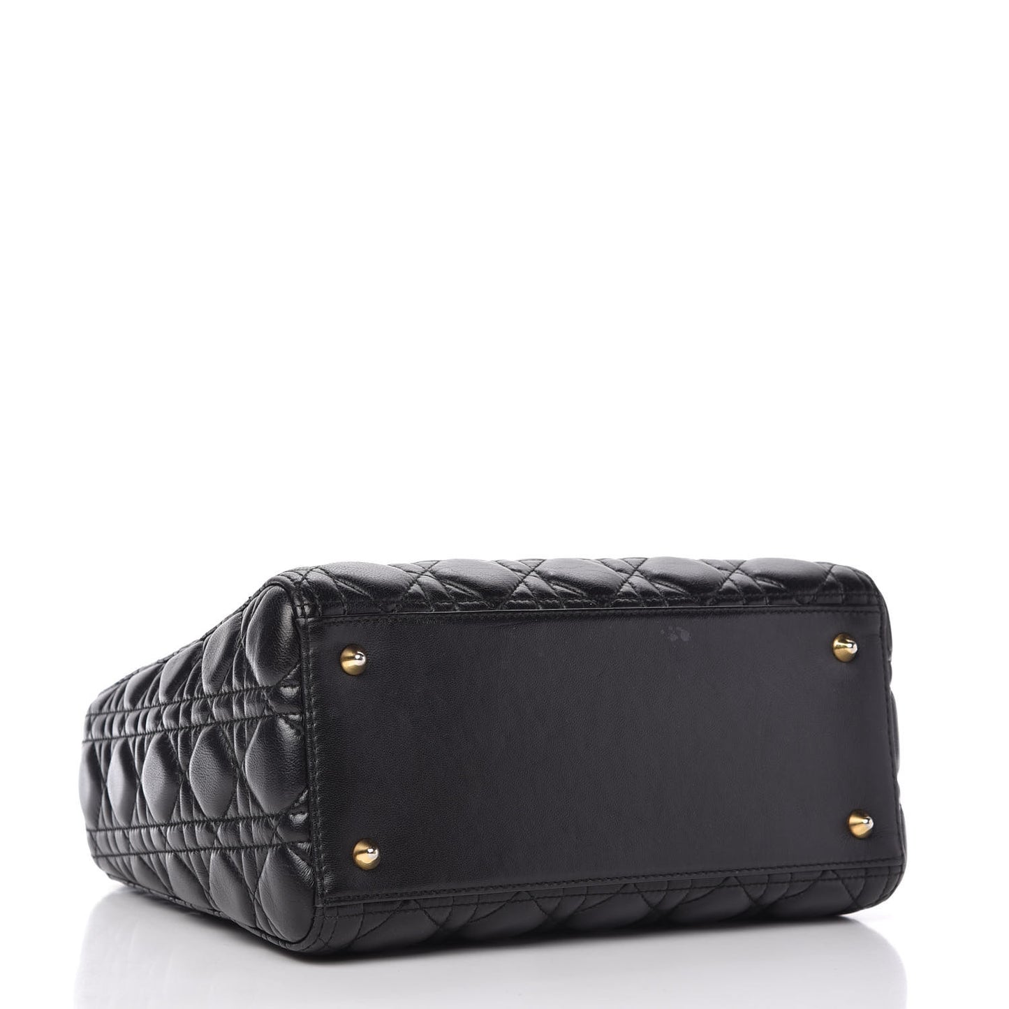 Lambskin Cannage Medium Lady Dior Black
