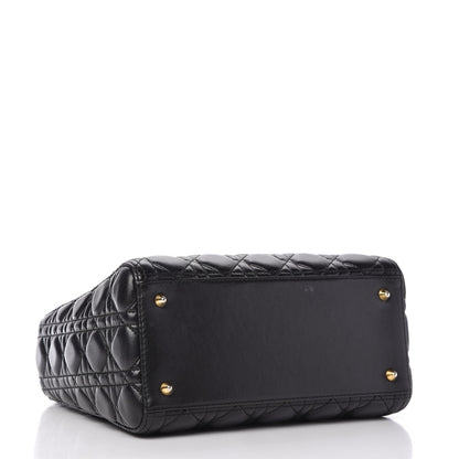 Christian Dior Lambskin Cannage Medium Lady Dior Black 4 of 10