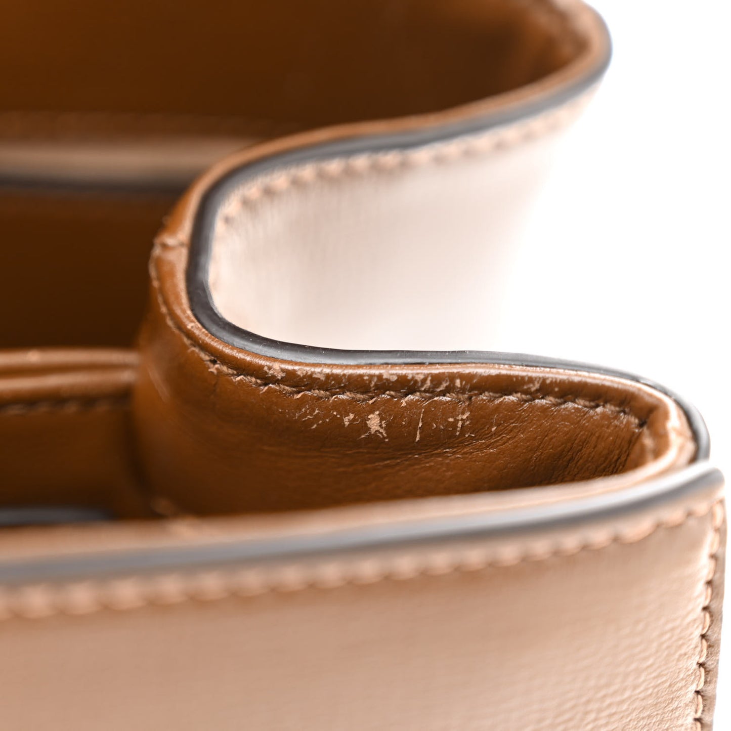 Glazed Textured Calfskin Mini Horsebit 1955 Top Handle Flap Bag Brown Sugar
