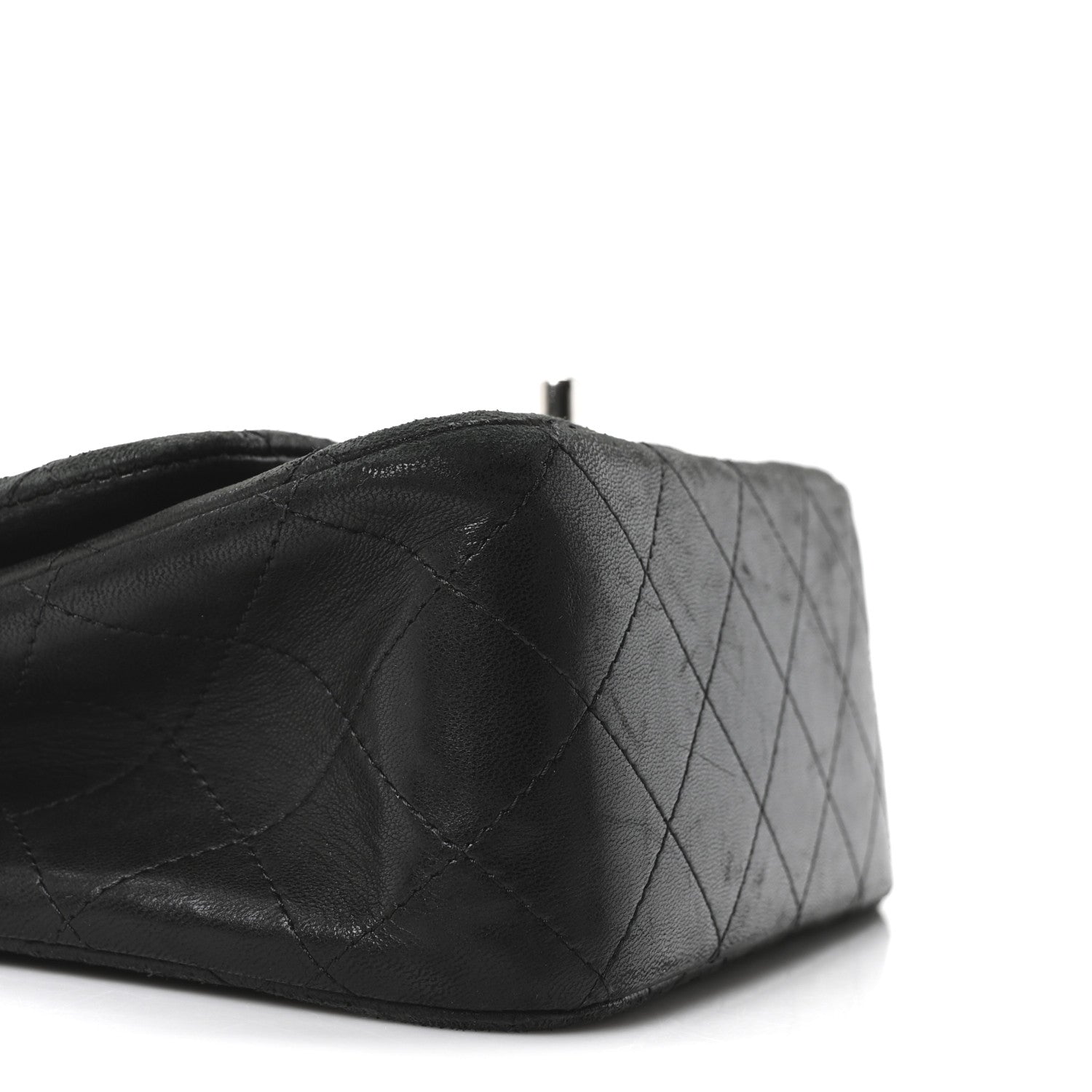 Chanel Lambskin Quilted Mini Square Flap Black 9 of 10