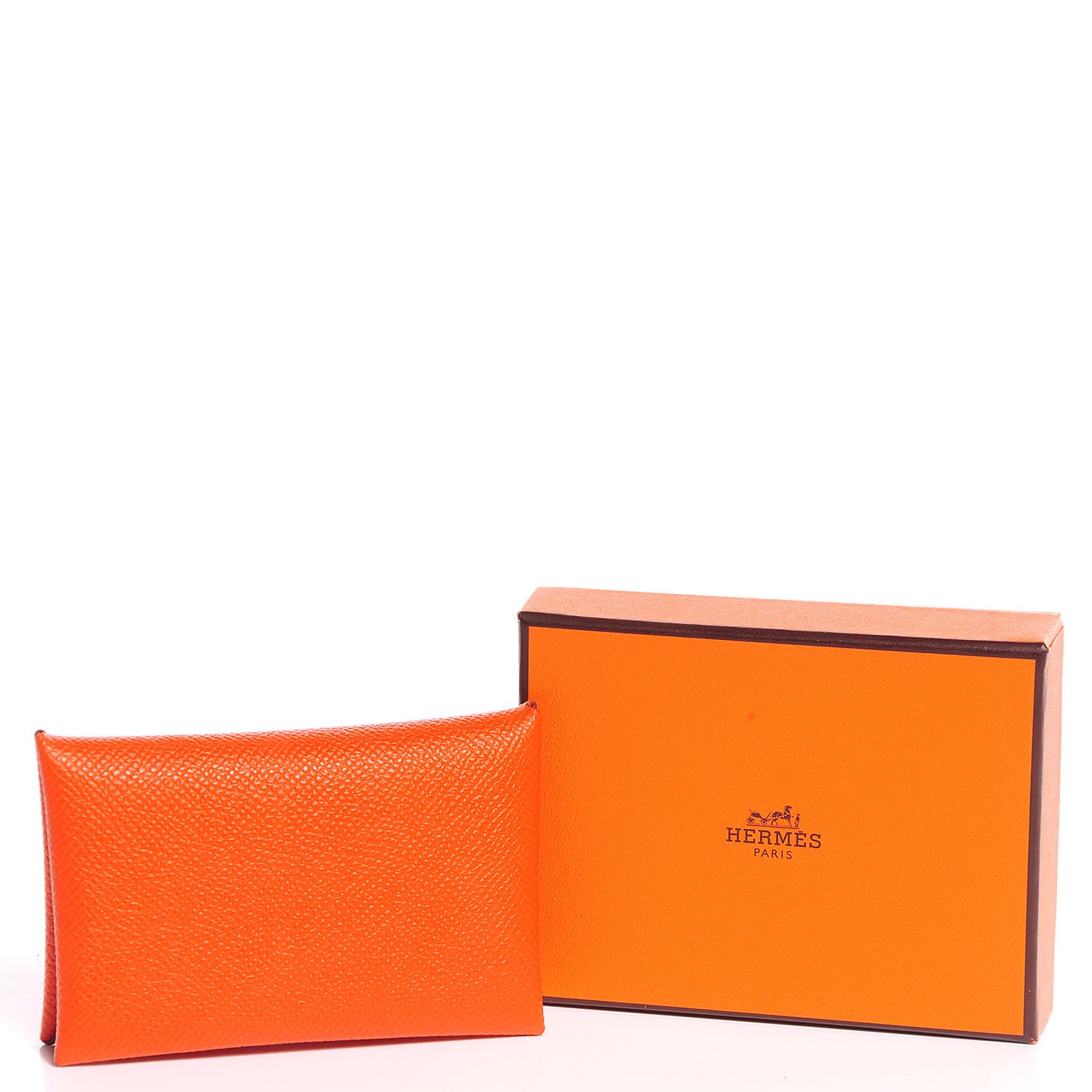 Hermes Epsom Calvi Card Case Feu 5 of 8