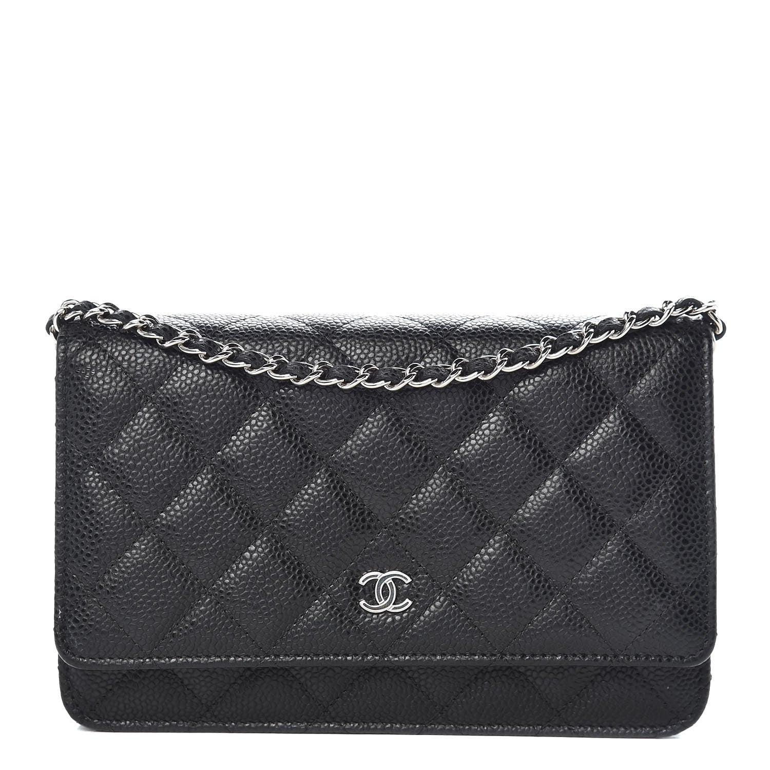 Chanel Caviar Quilted Wallet On Chain WOC Black 1 of 11