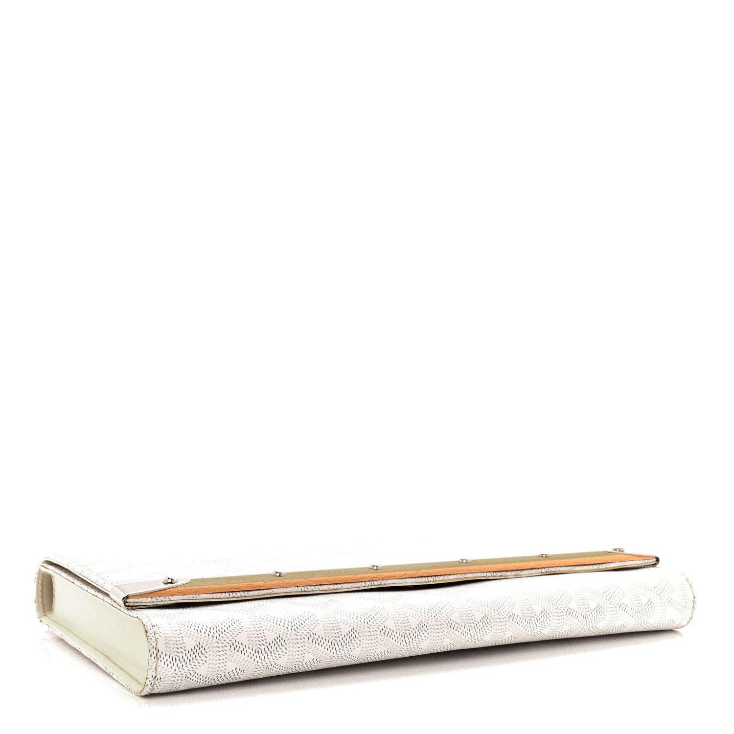 Goyard Goyardine Monte Carlo Bois Clutch White 4 of 12