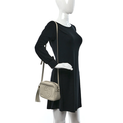 Gucci Pebbled Calfskin Small Soho Disco Bag Off White 2 of 10
