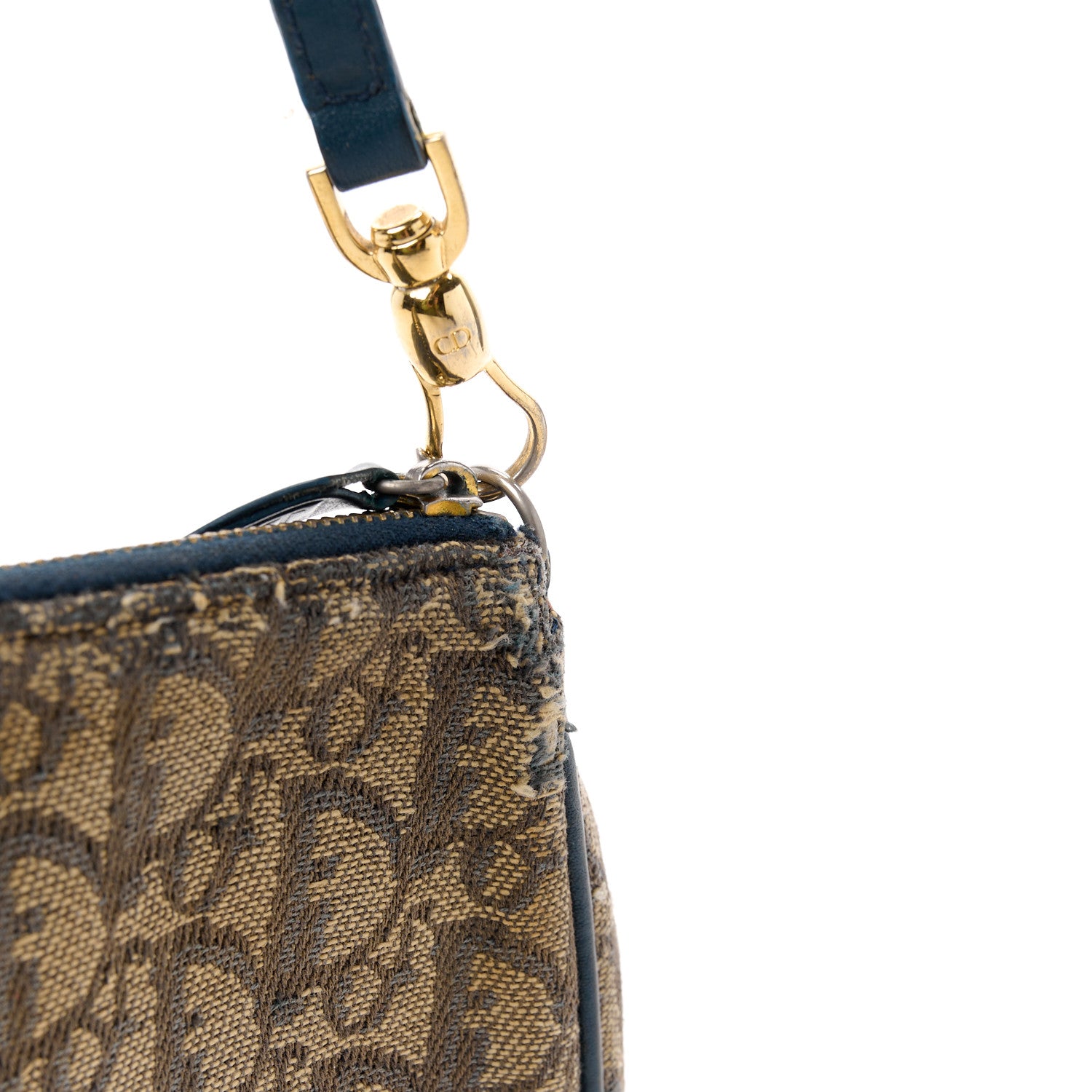Christian Dior Monogram Mini Saddle Pochette Navy 16 of 18