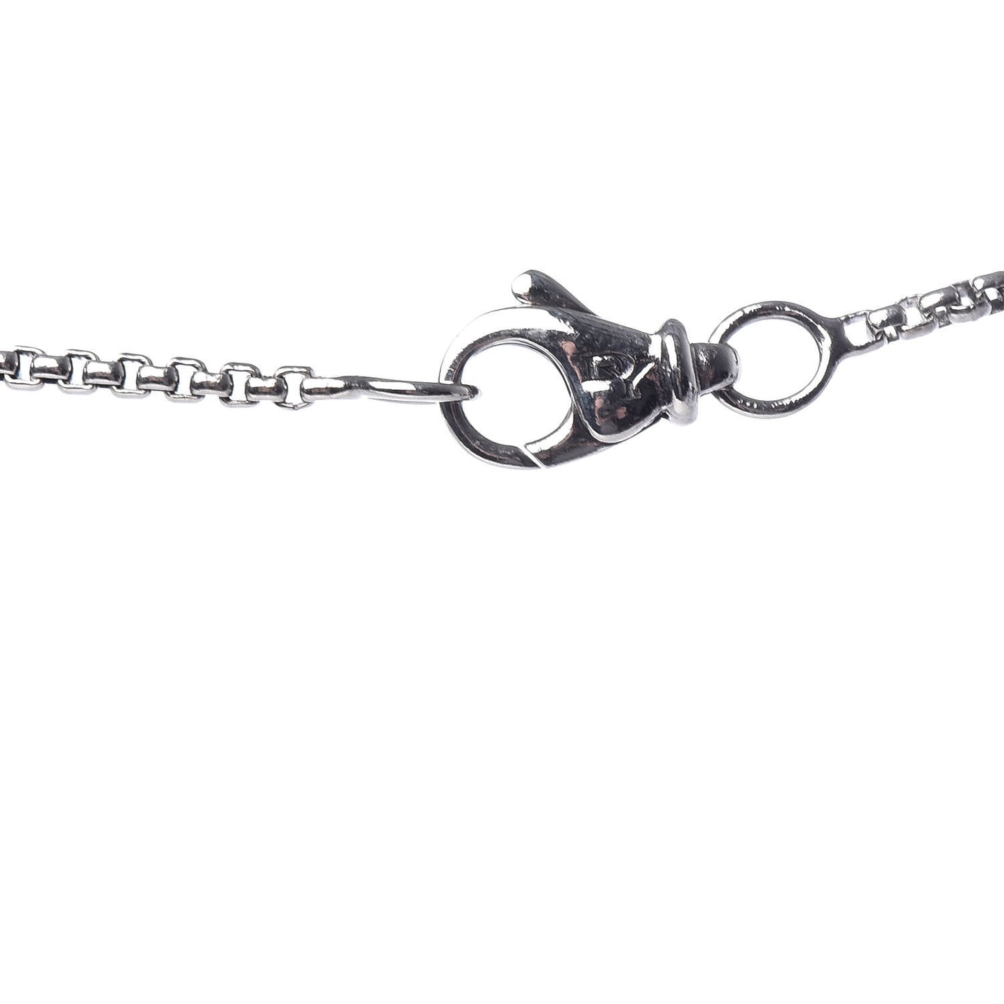 Sterling Silver Diamond Black Onyx 7mm Petite Albion Necklace