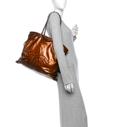 Chanel Patent Bonbons Shopper Tote Bronze 2 of 14