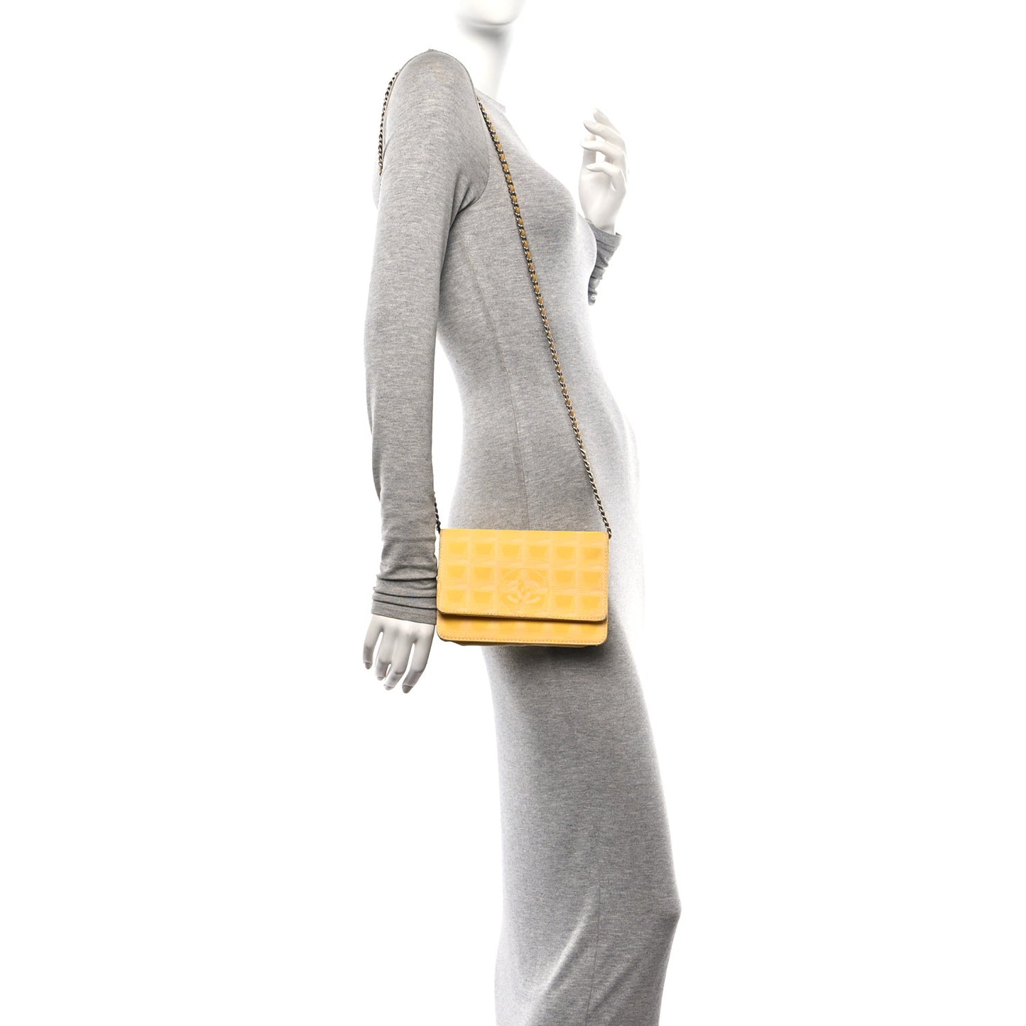 Nylon Travel Wallet On Chain WOC Yellow