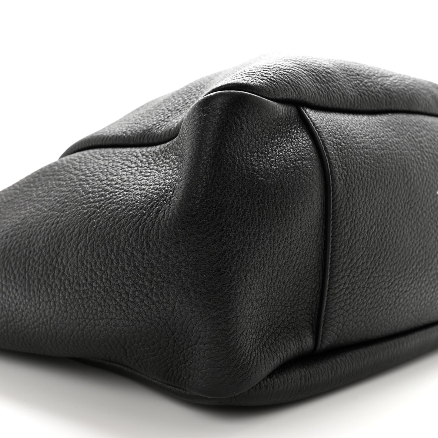 Grained Deerskin Bea Tote Black