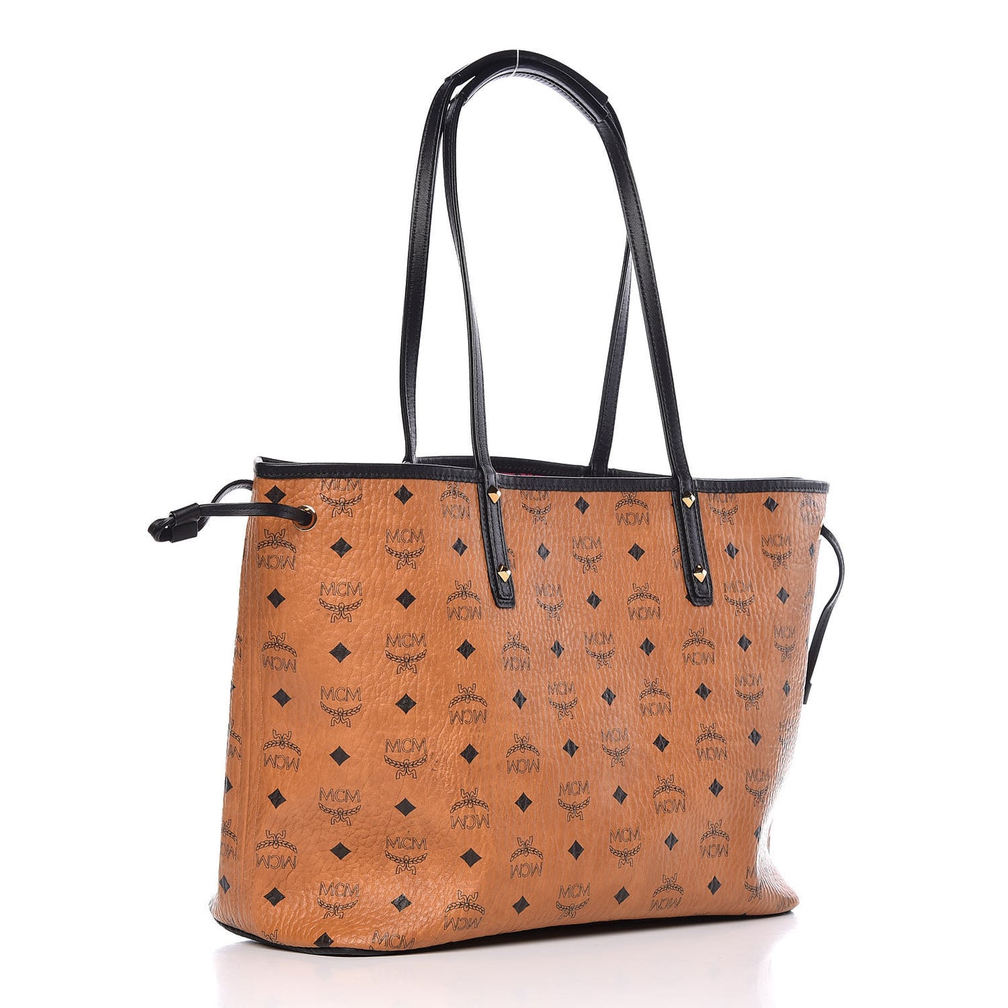 Visetos Medium Project Reversible Shopper Tote Cognac