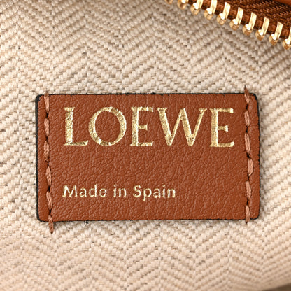 Loewe Jacquard Anagram Calfskin Small Cubi Bag Ecru Tan 6 of 10