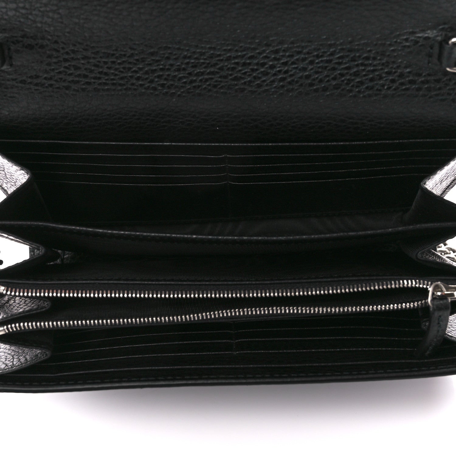 Gucci Calfskin Mini Dionysus Chain Wallet Black 5 of 10