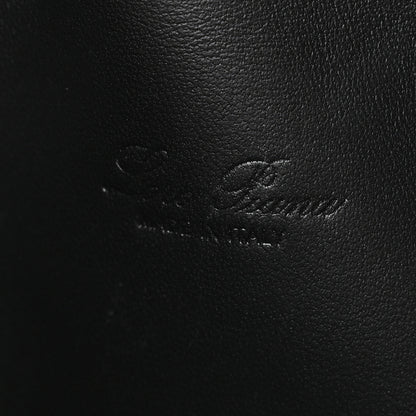 Loro Piana Ostrich L19 Extra Pocket Pouch Black 6 of 9