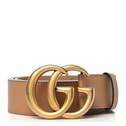 Gucci Calfskin Double G 40mm Belt 105 42 Tan 1 of 6