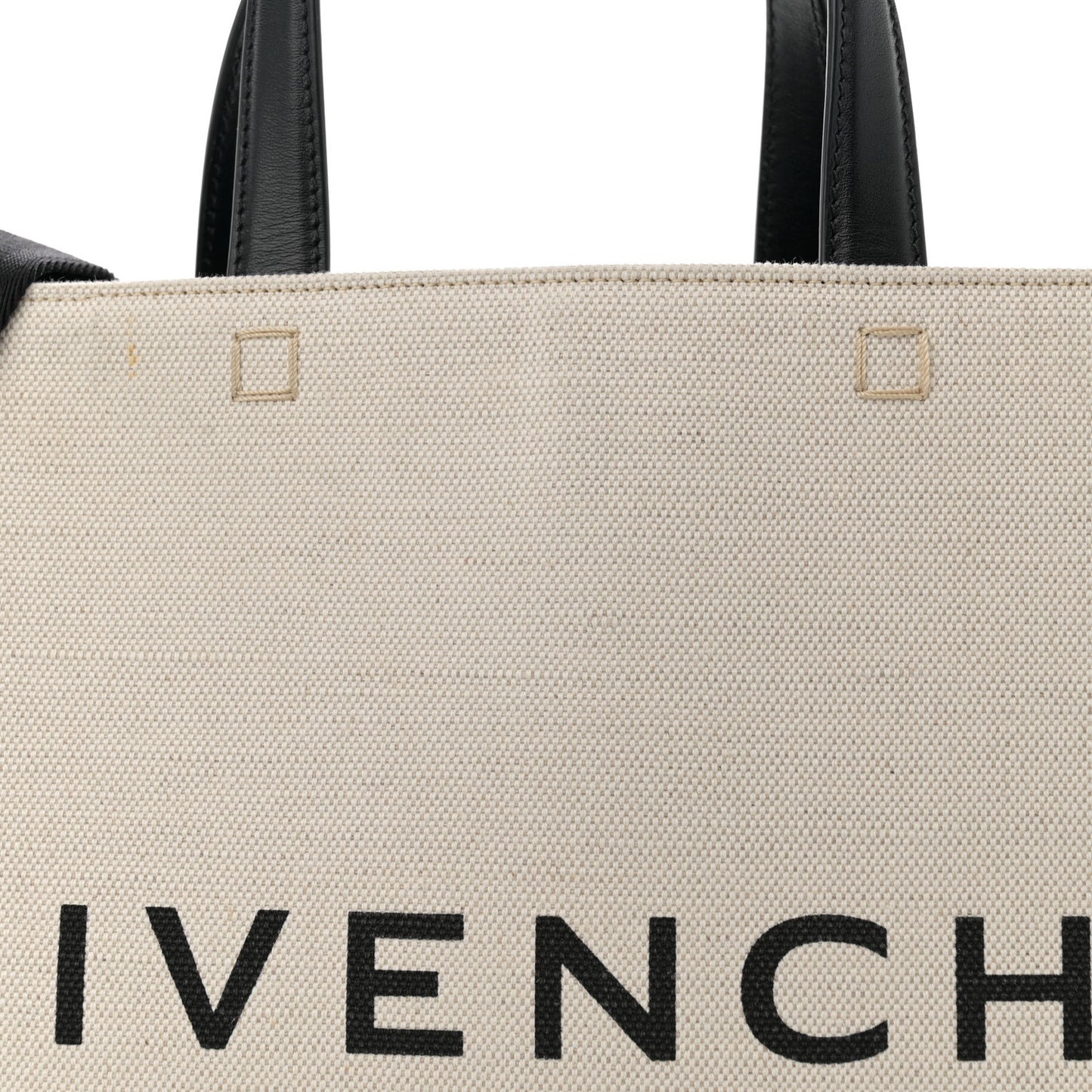 Canvas Medium G-Tote Beige Black