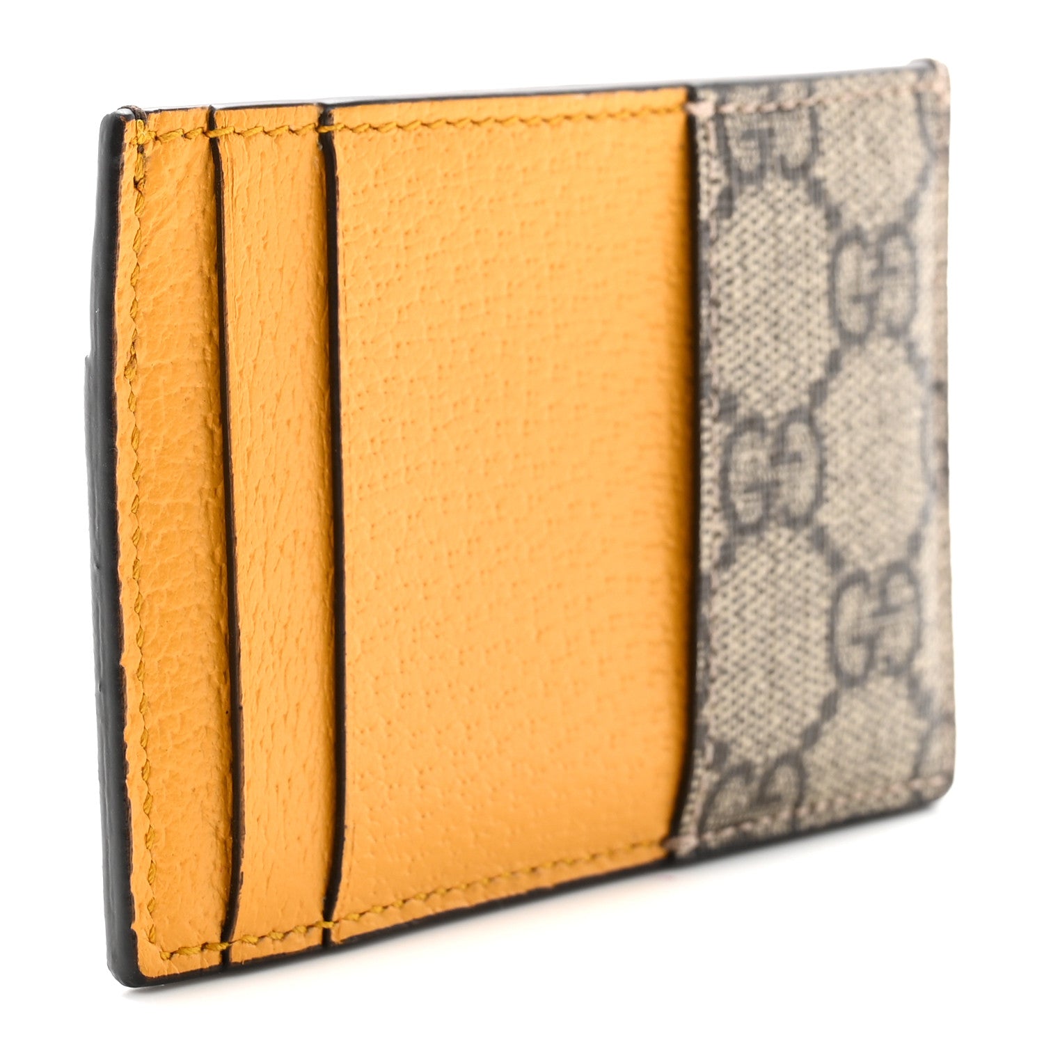 Gucci GG Supreme Monogram Neo Vintage Card Holder Beige Crop New Acero 3 of 6