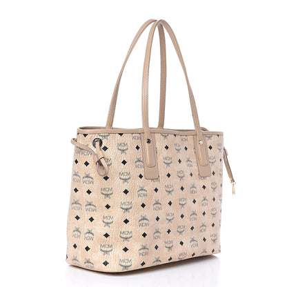 MCM Visetos Medium Liz Reversible Shopper Tote Beige 7 of 21