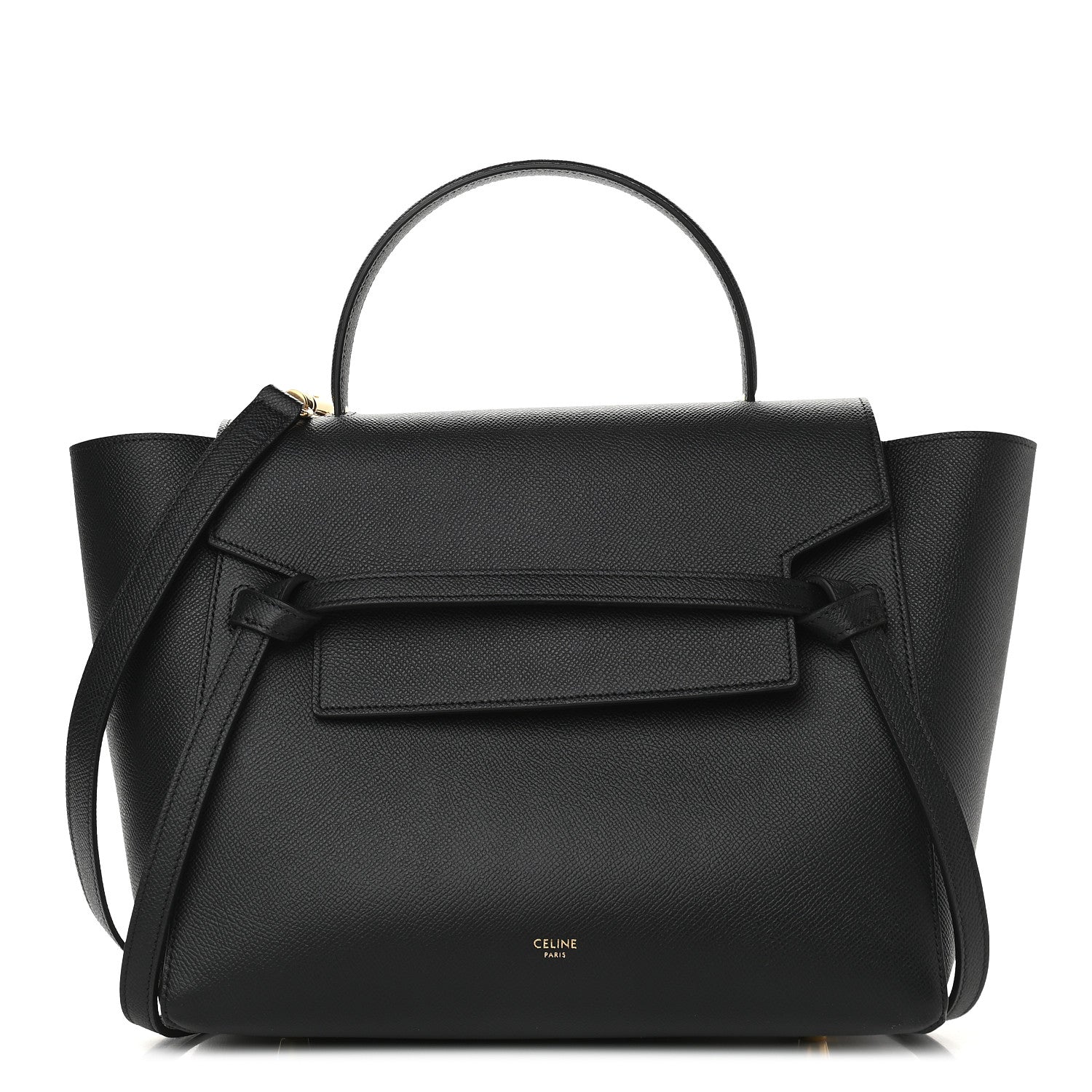 Celine Grained Calfskin Mini Belt Bag Black 1 of 9