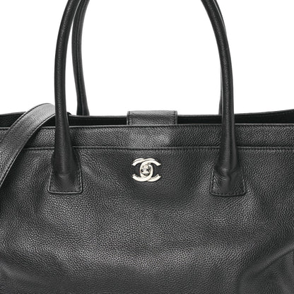Chanel Calfskin Cerf Executive Shopper Tote Black 8 of 11