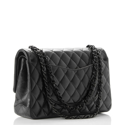 Chanel Lambskin Quilted Medium Double Flap Black 3 of 9