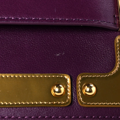Delvaux Calfskin Mini Iron Shield Madame Crossbody Prune Antique Gold 11 of 11