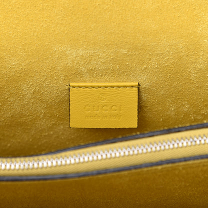 Gucci GG Supreme Monogram Crystal Bow Embroidered Medium Dionysus Shoulder Bag Yellow 8 of 10