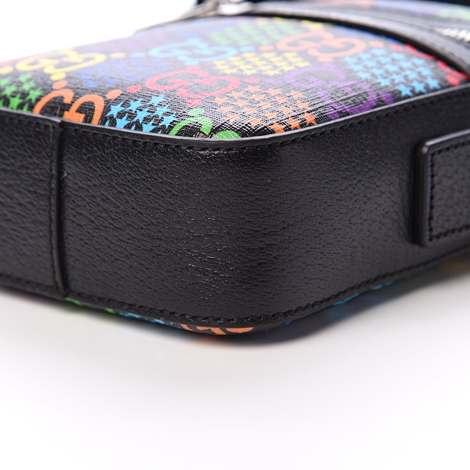 Gucci GG Supreme Monogram Psychedelic Messenger Bag Black 9 of 11